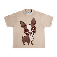 French Oak zippy the boston terrier Urban Heavy Tee - linhVisuals