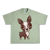 Oil Green zippy the boston terrier Urban Heavy Tee - linhVisuals