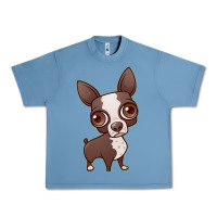 Pebble Blue zippy the boston terrier Urban Heavy Tee - linhVisuals