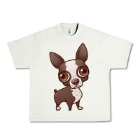 Pistachio zippy the boston terrier Urban Heavy Tee - linhVisuals