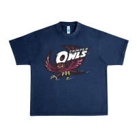 Navy temple owls Urban Heavy Tee - linhVisuals