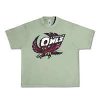Oil Green temple owls Urban Heavy Tee - linhVisuals