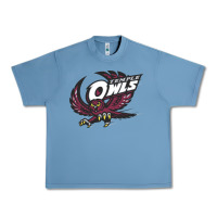 Pebble Blue temple owls Urban Heavy Tee - linhVisuals