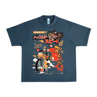 Midnight Navy ramen rider food, noodles Urban Heavy Tee - linhVisuals