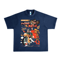 Navy ramen rider food, noodles Urban Heavy Tee - linhVisuals
