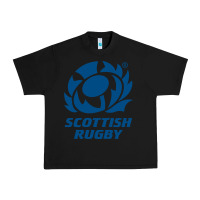 Black scottish rugby Urban Heavy Tee - linhVisuals