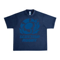 Navy scottish rugby Urban Heavy Tee - linhVisuals
