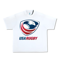 White rugby Urban Heavy Tee - linhVisuals