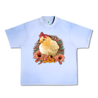 Grape Ice Chick With Flowers Feopard Urban Heavy Tee - Jasminsmagicworld