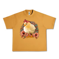 Peanut Butter Chick With Flowers Feopard Urban Heavy Tee - Jasminsmagicworld