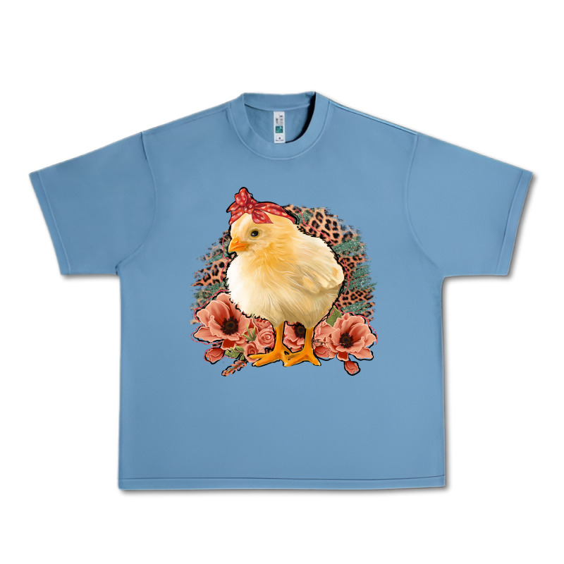 Chick With Flowers Feopard Urban Heavy Tee by Jasminsmagicworld | Teevron