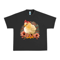 Pigment Black Chick With Flowers Feopard Urban Heavy Tee - Jasminsmagicworld