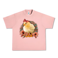 Salmon Chick With Flowers Feopard Urban Heavy Tee - Jasminsmagicworld