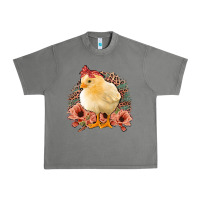 Tornado Chick With Flowers Feopard Urban Heavy Tee - Jasminsmagicworld