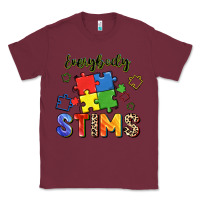 Burgundy Everybody stims Classic Tee - FaDigitalArtStudio