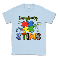 Dusty Blue Everybody stims Classic Tee - FaDigitalArtStudio