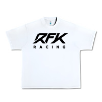 White rfk racing Urban Heavy Tee - linhVisuals