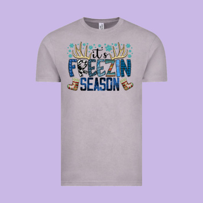 Freezin Season Vintage Tee Designed By Sublimationcraftshop