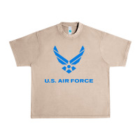 French Oak us force usaf distressed Urban Heavy Tee - linhVisuals