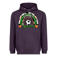 Plum Soccer Rainbow Heavyweight Hoodie - RanaPortraitStore