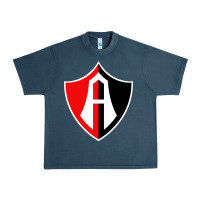 Midnight Navy Atlas Football Urban Heavy Tee - linhVisuals