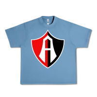 Pebble Blue Atlas Football Urban Heavy Tee - linhVisuals