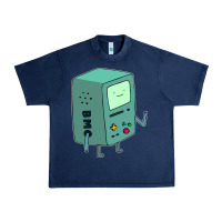 Navy Bmo Adventure Time Urban Heavy Tee - linhVisuals