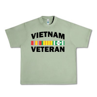 Oil Green vietnam veteran flag Urban Heavy Tee - linhVisuals
