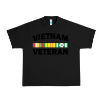 Black vietnam veteran flag Urban Heavy Tee - linhVisuals