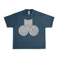 Midnight Navy dick head ball sack Urban Heavy Tee - linhVisuals