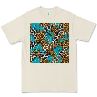 Bone turquoise glitter cowhide leopard seamless pattern Premium Tee - BundleAndBundleShop