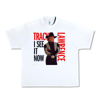 White tracy lawrence Urban Heavy Tee - linhVisuals