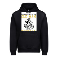 Black Never Underestimate An Old Man With A Mountain Bike Urban Hoodie - Bettercallsaul