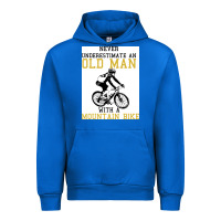 Cobalt Never Underestimate An Old Man With A Mountain Bike Urban Hoodie - Bettercallsaul