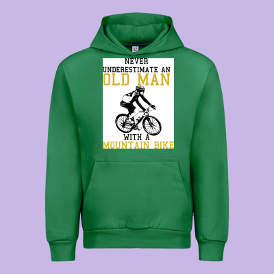 Never Underestimate An Old Man With A Mountain Bike Urban Hoodie Designed By Bettercallsaul