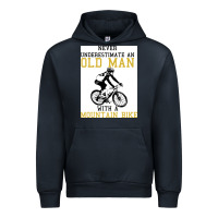 Navy Never Underestimate An Old Man With A Mountain Bike Urban Hoodie - Bettercallsaul