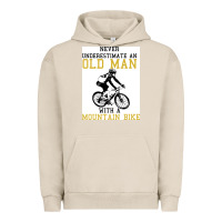 Pigment French Oak Never Underestimate An Old Man With A Mountain Bike Urban Hoodie - Bettercallsaul