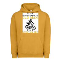 Pigment Peanut Butter Never Underestimate An Old Man With A Mountain Bike Urban Hoodie - Bettercallsaul