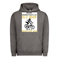 Pigment Tornado Never Underestimate An Old Man With A Mountain Bike Urban Hoodie - Bettercallsaul