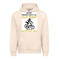 Sandshell Never Underestimate An Old Man With A Mountain Bike Urban Hoodie - Bettercallsaul