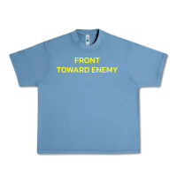 Pebble Blue FRONT TOWARD ENEMY Urban Heavy Tee - linhVisuals