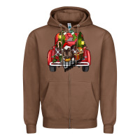 Chestnut christmas truck Zipper Hoodie - RanaPortraitStore