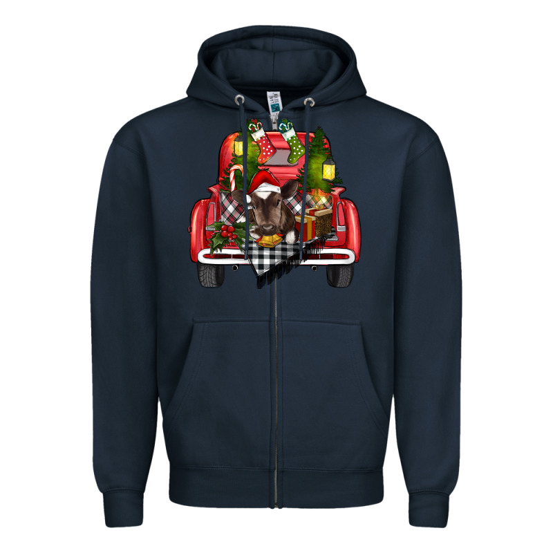 Christmas Truck Zipper Hoodie by RanaPortraitStore | Teevron