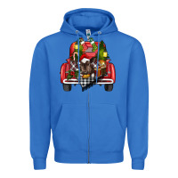 True Royal christmas truck Zipper Hoodie - RanaPortraitStore