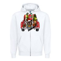 White christmas truck Zipper Hoodie - RanaPortraitStore