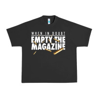 Pigment Black when in doubt empty the magazine Urban Heavy Tee - linhVisuals