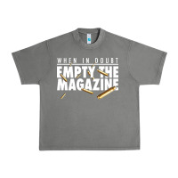 Tornado when in doubt empty the magazine Urban Heavy Tee - linhVisuals