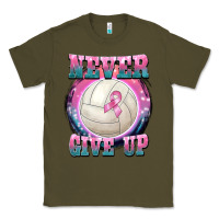Army Green never give up Classic Tee - BarkalooDesign