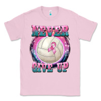 Bubblegum Pink never give up Classic Tee - BarkalooDesign