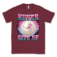 Burgundy never give up Classic Tee - BarkalooDesign